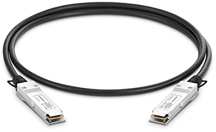 QSFPTEK 40G QSFP DAC Kabel 5m, Passives Direktanschlusskabel, Kupfer, Twinax-Kabel, kompatibel mit Cisco QSFP-H40G-CU5M