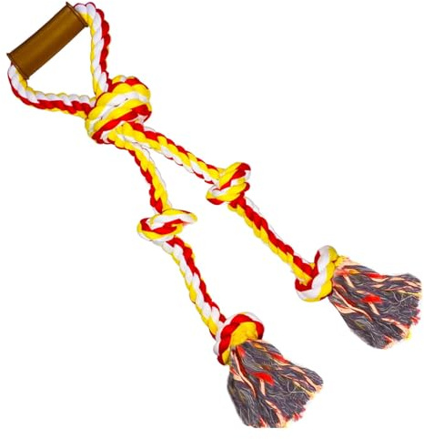 Fejapa Extra Large Dog Rope Toys for Aggressive Chewers - Tug of War, Interactive, Heavy Duty, Outdoor, Medium to Large Breed Dog Chew Rope with Handle