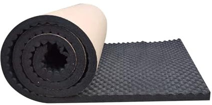 Sfit 20mm Tapis Insonorisant pour Voiture,Amortissement Isolation Phonique Mousse Acoustique Anti-Bruit Coton,Cellule Mousse Auto Adhésif Isolation Thermique(200cm*50cm 20mm)