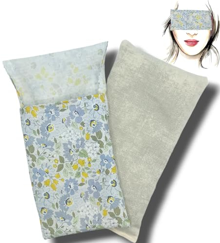 Augenkissen yoga soft jeans (1 Füllung und 1 waschbarer Bezug) | Lavendel Samen und Reis | Yoga, Meditation, Entspannung, für Ihre Augen ..