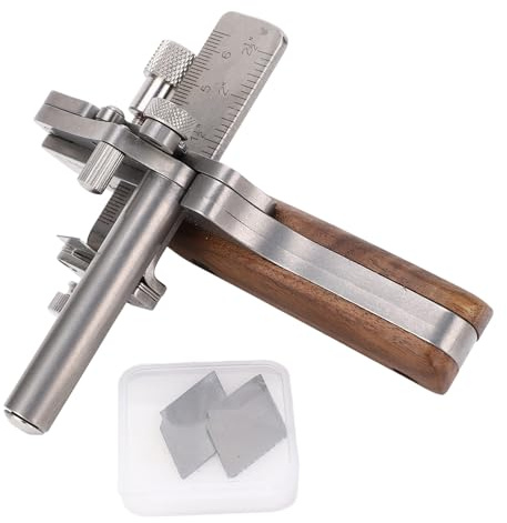 Läder Craftool Rem Cutter, Läder Skärverktyg Läder Cutter med 2 Blad för Påse Remmar Läderhantverktyg
