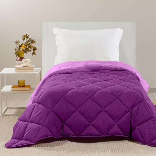 Caleffi - Trapunta Letto Singolo - Piumino Microfibra 170cmx265cm - Coperta Leggera e Morbida per Letto Singolo - Trapunta Invernale e Mezza Stagione - Copriletto Singolo Made in Italy