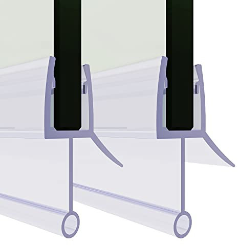 SONNI Goma Mampara Ducha 2x70cm Ajustable Junta Mampara Ducha Bañera Baño Puerta Adecuado para Cristal 6mm 7mm Fácil Montaje