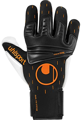 uhlsport Speed Contact ABSOLUTGRIP Reflex Torwarthandschuhe Fußball schwarz/weiß/Fluo orange Größe 9
