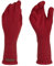 Knit Factory - Lana Handschuhe - Gestrickte Handschuhe für Winter - Handstulpen aus Wolle - Hochwertige Qualität - Bordeaux