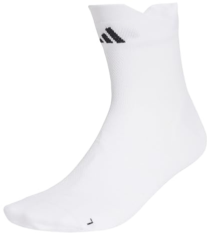 adidas Unisex adulto RUNxADIZERO Sock 1PP, White/White/Black, 10.5-12.5