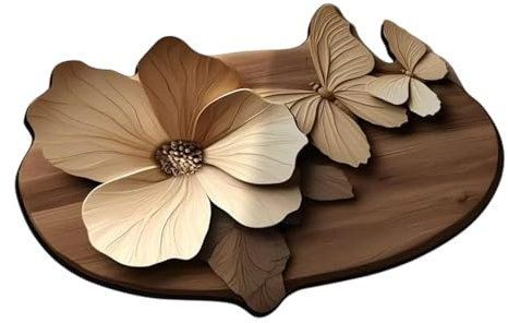 Acunny Tapis papillon pour salle de bain, tapis papillon, tapis à séchage rapide | Motif réaliste 3D Fleurs de papillon Sporyat de printemps Tapis de décoration d'intérieur antidérapant pour le