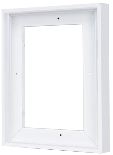 VAREIHNAZ Canvas Floater Frame for 9x12 Canvas Paintings,Canvas Frames,Floating Frames for Wall Decor (White)