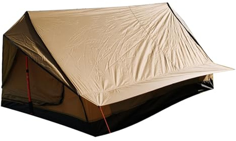 WJnflQN Utomhustält för camping – klättring utan handtag – väderbeständig lätt 1-2 personers tält för backpacking överlevnad utomhusäventyr
