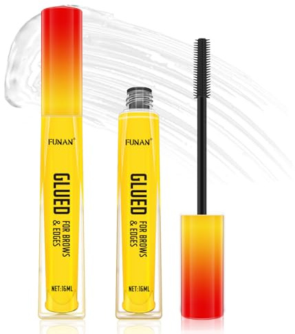 Glue for brows 2pcs,Laminated Brow look, Non-sticky clear gel for eyebrow, Hair cruelty-free & Vegan