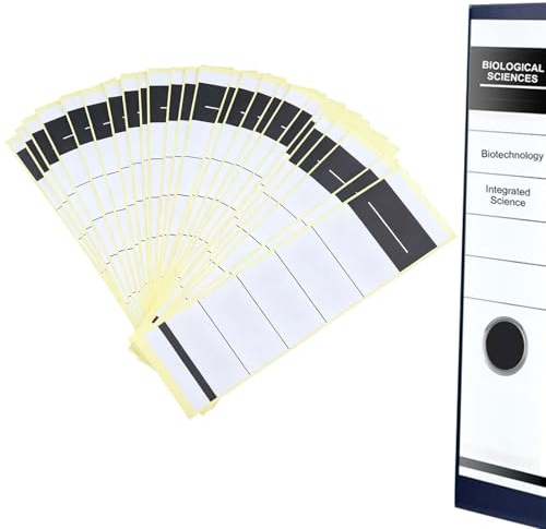 50 Pcs Étiquettes Autocollantes Pour Dos De Classeur, 54 X 190 Mm Pour Dossiers Étroits De 5 Cm/8 Cm, Forte Adhérence Étiquettes De Dossier Disponibles Pour Imprimante Bureau Domicile Scolaire, Blanc