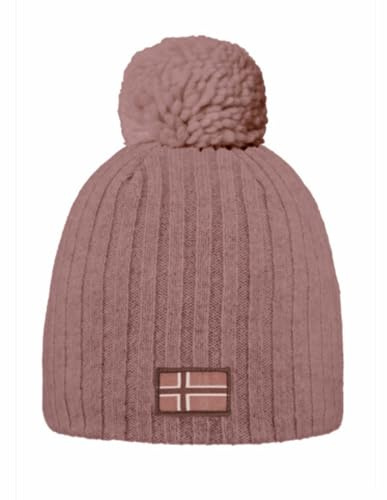 Norway Cappello Invernale - Berretto Lavorato a Maglia per Adulti - Berretto Invernale per Uomo e Donna (850108 Rosa Antico)