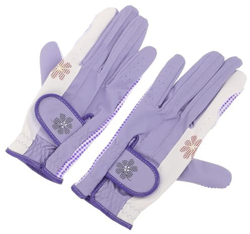 Mipcase Guanti da Golf Donna Antiscivolo Traspiranti Resistente Taglia 20 per Allenamento All’aperto Accessori Sportivi Ergonomici per Protezione Mani