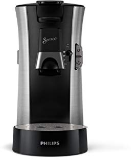 Philips CSA250/11 Kaffeepadmaschine Senseo Select Eco, Intensity Plus, Crema Plus, Memo-Funktion, gebürsteter Stahl