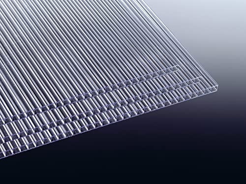 Acrylshop24 Gewächshausplatten 3 STK. | Stärke 6mm | Stegplatten |robust und widerstandsfähig 605 mm (B) x 1500 mm