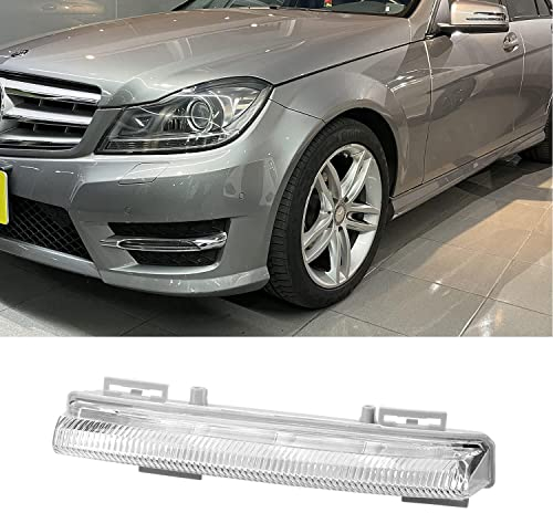 LED Tagfahrlicht Links Rechts DRL kompatibel mit Mercedes C E Klasse SLK W204 S204 C180 C200 C220 C250 C300 C320 2007-2014 (links)