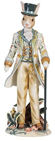 Fitz and Floyd - Statuetta in ceramica a forma di coniglio, 50,8 cm
