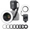GODOX ML150II Flash annulaire macro LED avec diffuseur et anneaux adaptateurs pour appareil photo reflex numérique