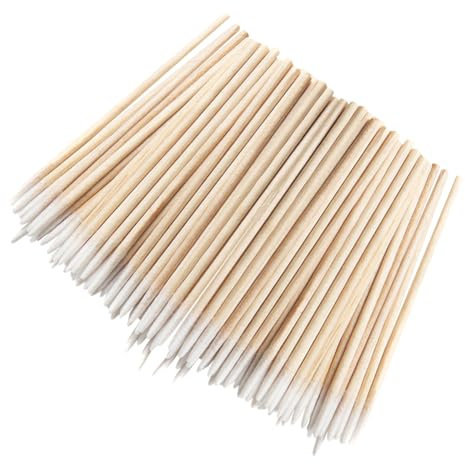 Lot de 600 Cotons-tiges Pointus en Bois de 7,6 cm pour Vernis à Ongles, Nettoyage des Oreilles, Cotons-tiges de beauté, Cotons-tiges démaquillants