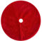 TTYAO REII Faux Fur Christmas Tree Skirt Red Xmas Tree Skirt Base Mat for Indoor Christmas Decorations (Red, 36 Inch)