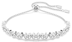 Swarovski Imber Tennis Bracelet, Clear Round-Cut Crystals in a Rhodium-Finished Setting, Part of the Imber Collection