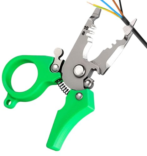 Pelacables | Pelacables Mini Multifunción Cortaalambres | Herramienta para Cortar Dividir Crimpar Enrollar Sujetar Cizallar Pelar Recortar | Para Trabajos Eléctricos