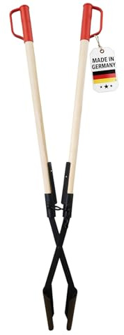 M.SB Handbagger Raptor mit Holzstielen 160 cm, verstärkte Stielaufnahme, sehr Stabil, Lochspaten, Erdlochausheber