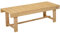 Outsunny Wooden Garden Bench, 2 Seater Outdoor Bench, Fir Wood Backless Patio Loveseat with Slatted Seat for Park, 110 x 38 x 35 cm, 1 Piece, Natural Wood Finish