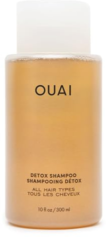 OUAI Detox Shampoo - Clarifying Shampoo for Build Up, Dirt, Oil, Product and Hard Water - Apple Cider Vinegar & Keratin for Clean, Refreshed Hair - Sulfate-Free Hair Care - 300ml