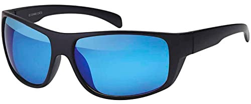 Damen Herren Sonnen Brille Elegante Designer Sport Biker Blau