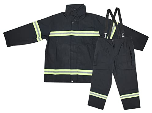 SYH&AQYE Tuta Ignifuga, Abbigliamento Ignifugo, Pantaloni Protettivi Riflettenti per Vigili del Fuoco, Ignifughi, Antiacido, Antistatico, Ignifugo, Resistente al Calore(XL)