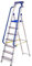 Leiter, Secure 7 Stufen, robustes Aluminium, Handlauf, abnehmbare Werkzeugwanne, Plattformhöhe 158 cm, Tragkraft 150 kg, Hostrom