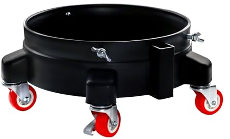 BenBow Carro de lavado de coches con ruedas giratorias y freno, ideal para maniobras estables y una limpieza cómoda del coche