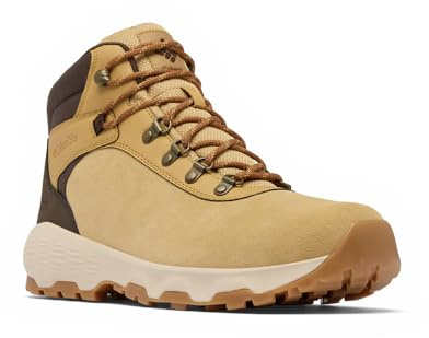 Columbia Men's Newton Wander, Waterproof Mid Rise Trekking and Hiking Boots, Curry/Cordovan, 6