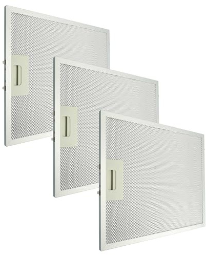 vhbw 3x filtro anti-grasso compatibile con Klarstein Hektor Eco 10034864, 10034865 cappa da cucina, alluminio