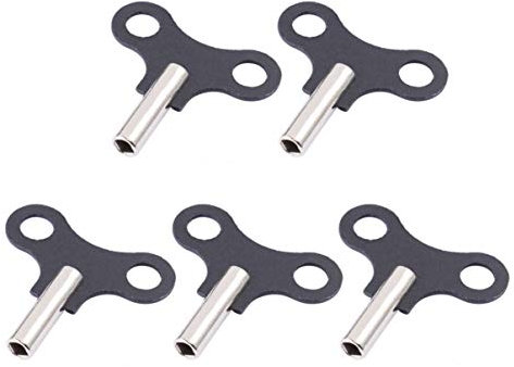 Angoily 5St Uhr-Reparatur-Werkzeug uhrenwerkzeug-Set Uhrwerkzeugset Uhrenschlüssel Uhrwerkzeugersatzteile Funkwanduhr große Uhrzeiger Uhrwerkzeug aus Holz Reparaturwerkzeug für Uhr Black