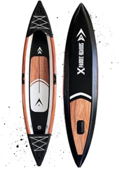 Canoë Kayak Gonflable 1 Place dropstitch 366 x 75 x 42cm K-Black