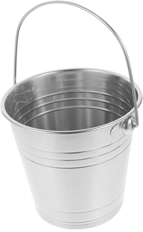 POPETPOP Cubitera De Acero Inoxidable para Enfriar Botellas Cubo De Hielo Multiusos para Bebidas Embotelladas De Verano Contenedor De Hielo para Fiestas Al Aire