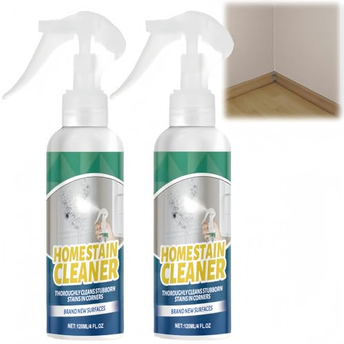 2PCS Mould Remover Spray,Powerful Black Mould Remover Spray,Stain Cleaner for Bathroom & Kitchen,Removes Stains from Tiles,Walls,Ceilings,Showers,Cleaning Products,Fast-Acting,Gentle Yet Effective