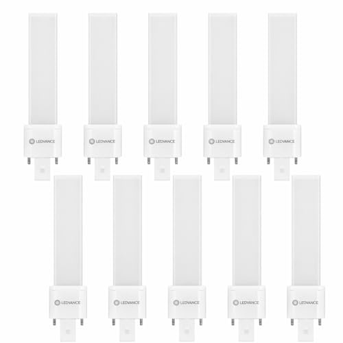 LEDVANCE 10x DULUX LED Lampe, Warm Weiß, 4W, G23 Sockel, 500 Lumen, 3000K 10er SPARPACK