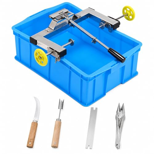 Pelador y Cortador de Piña de Acero Inoxidable, Máquina Ajustable Para Rebanar y Extraer el Corazón de la Piña Para Cocina Doméstica y Procesamiento Comercial de Frutas