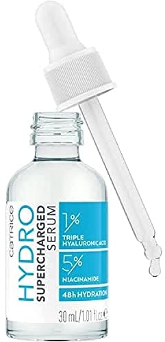 Catrice Sérum facial Hydro Supercharged, transparente, hidratante, regenerador, alisador, para piel seca, vegano, sin aceite, sin perfume, sin alcohol, 1 unidad (30 ml)