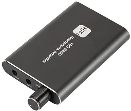 ERYUE ampli, Amplificateur de Casque Portable en Aluminium amplificateur de Casque Audio HiFi amplificateur de Son 600mAh avec Port 3.5mm