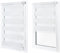 Doppelrollo ohne Bohren – Sichtschutz und Sonnenschutz, Klemmfix – Weiß, 70 cm breit (Stoffbreite) x 120 cm hoch (Fensterhöhe) – Duo Rollo für Fenster/Tür, lichtdurchlässig/verdunkelnd