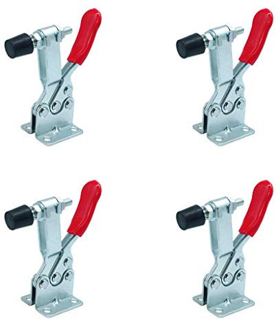 4 pezzi strumento manuale a levetta per morsetto 99,8 kg Capacità di tenuta verticale morsetto verticale a sgancio rapido morsetto a levetta