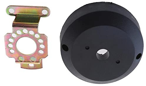 sporful Kit de montaje de dirección giratoria para barco marino con bisel de 90 grados, plástico negro, bisel en ángulo de 90 grados para dirección mecánica