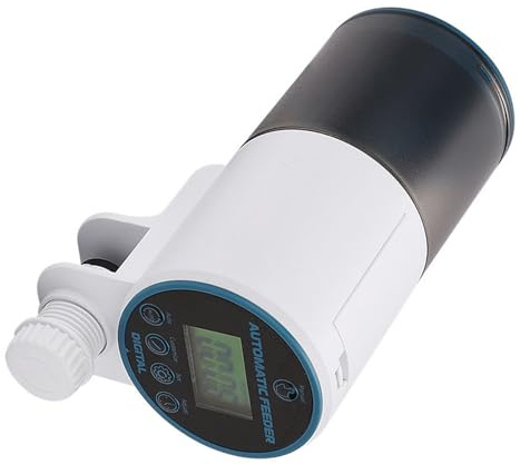 Alimentador automático de peces con temporizador y modos programables para varios alimentos para peces en diferentes entornos, comedero para acuarios domésticos