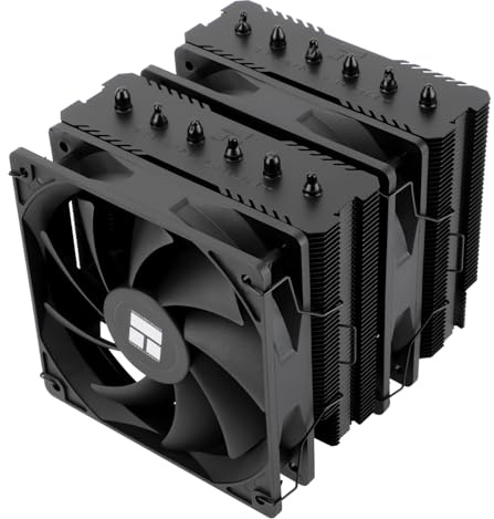 Thermalright TR Peerless Assassin 120 SE Black CPU,6 Heatpipes AGHP,due ventole PWM da 120mm,velocità 1550 giri/min,per AM4/AM5 e Intel 1700/1851