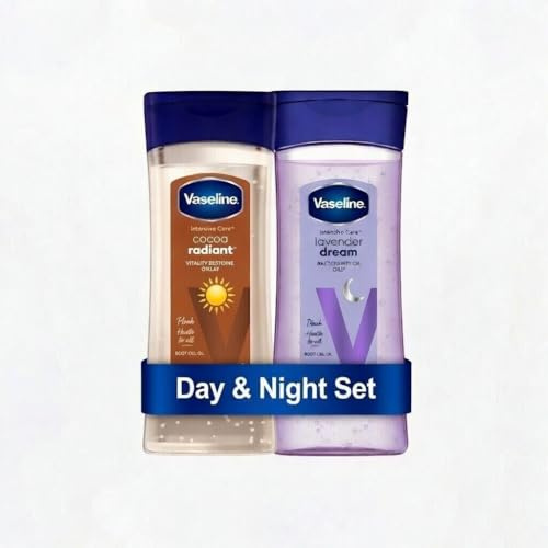Vaseline Intensive Care Cocoa Radiant för strålande hud, kroppsolja med rent kakaosmör + regenererande oljor,