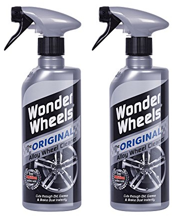Wonder Wheels Origional Alloy Cleaner - Instant Dirt, Grease and Break Dust Cleaning Spray - Acid Free - Set of two 600ml